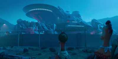 -[surf rock ends]
-[excited chatter fades] - Chicken Run: Dawn of the Nugget