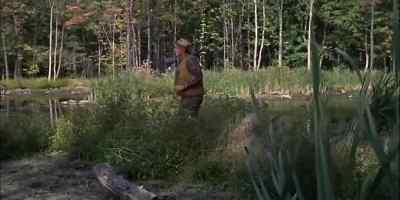 SURPRISED THOUGH HE WAS,
THE HUNTER WAS I
NTERESTED, TOO, - The Incredible Journey
