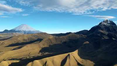 Surrounded
by a 20,000-foot volcano. - Edge of the Earth