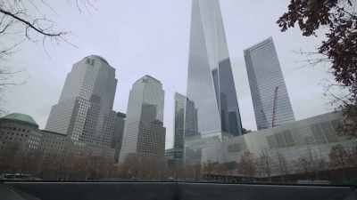 Surrounding 2 vast memorial
pools, situated where the - 9/11: The Day the World Stood Still