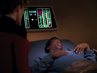 - Susanna.
- I'm right here, Geordi. - Star Trek: The Next Generation
