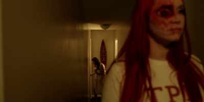 (suspenseful music)
(door thuds) - Night of the Dead Sorority Babes