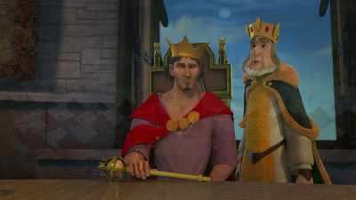 -[suspenseful music playing]
-[man snoring] - The Swan Princess: A Fairytale Is Born
