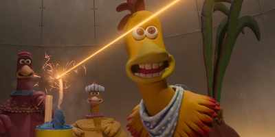 [suspenseful music playing] - Chicken Run: Dawn of the Nugget