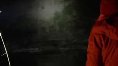 [suspenseful music playing] - Expedition Bigfoot