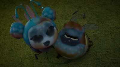[suspenseful music] - Larva Family