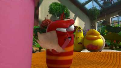 [suspenseful music] - Larva Family