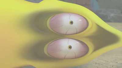 [suspenseful music] - Larva Family