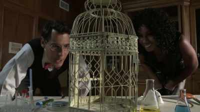 [suspenseful music] - Haunted Hotties