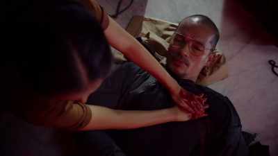 - Sutures.
- [ labored breathing ] - Almost Paradise