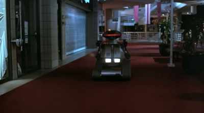 Suzee Slater's head had to explode from
being lasered by the robot. - In Search of Darkness