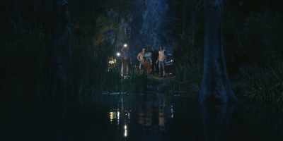 - Swam off.
- [growling] - Dexter: Original Sin