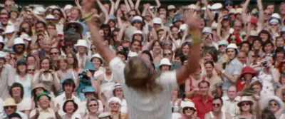 Sweden's national hero, Bjérn Borg,
has won Wimbledon - McEnroe