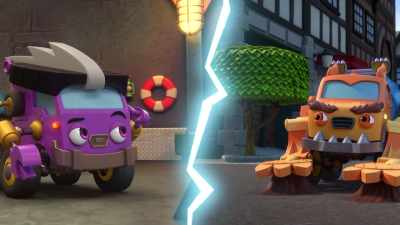 Sweeps here. I can be there in five-- - Mighty Monsterwheelies