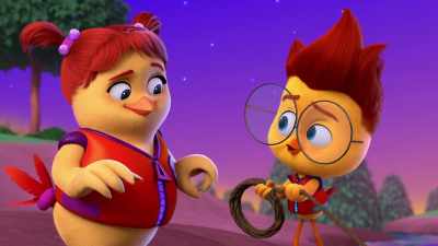 Sweetie, you hang onto this rope
and keep us steady as we float downstream. - The Chicken Squad
