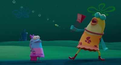 Swing your purse like this! [whooping] - Plankton: The Movie