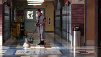 (SWITCH CLICKS,
WHIRRING STOPS) - Schooled