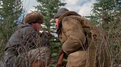 Switch with me, Ned.
I want a shot at the front. - Death Hunt
