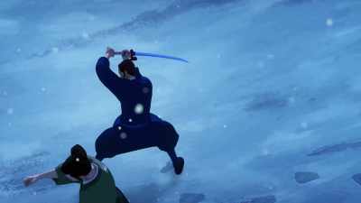 [swords clanging] - BLUE EYE SAMURAI