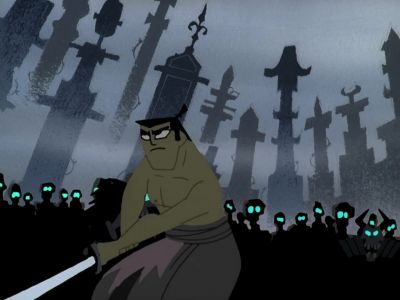 (SWORDS CLANGING) - Samurai Jack