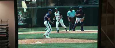 ...swung on, right back to the third baseman to second base! - American Woman