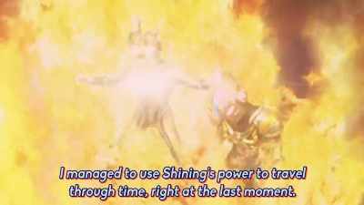/t was close, but I jumped fime
using shining's power - Ultraman Geed the Movie: Connect! The Wishes!!