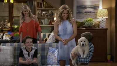 - "T.D." stands for "the dog".
- Hi, Cosmo. - Fuller House