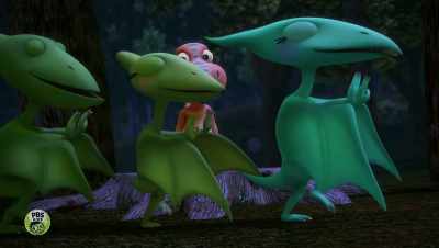 ♪ T. Rex, roar,
I'm a tyrannosaurus ♪ - Dinosaur Train: Adventure Island
