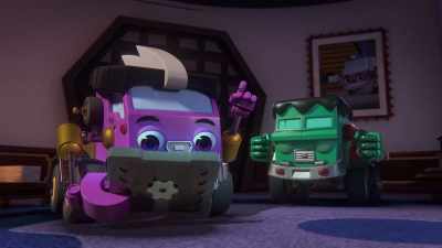 [tablet beeping] - Mighty Monsterwheelies