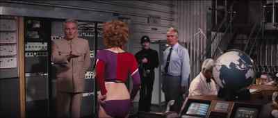 Take her below and
lock her up with Mr Bond. - Diamonds Are Forever