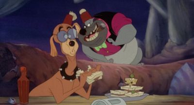 Take Charlie out back for the big surprise - All Dogs Go to Heaven