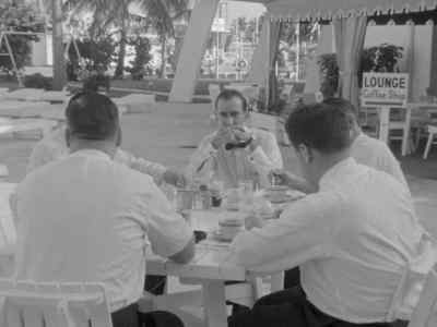 Take that cream away from the Rabbit
and pass it down here. - Salesman