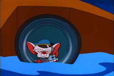 TAKE THE JASON JUNIOR
ALL AHEAD FULL, MR. PINKY. - Pinky and the Brain