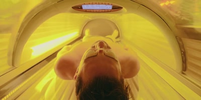 [tanning bed beeps] - Monster Factory