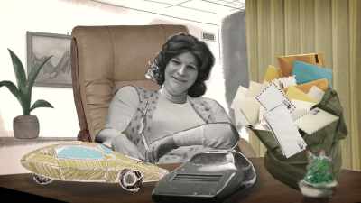 -(TAPE CLICKS)
-CARMICHAEL: I get letters
from people who say, - The Lady and the Dale