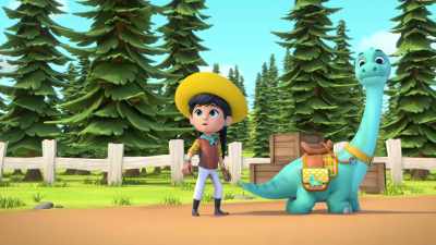 Tara: For my next amazing trick, - Dino Ranch