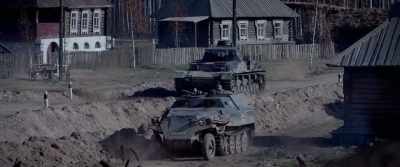 Target - retreating enemy tank,
armor-piercing! - The Last Frontier