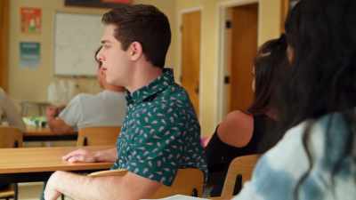[teacher] Quiet please.
No one should be boiling over - Never Have I Ever