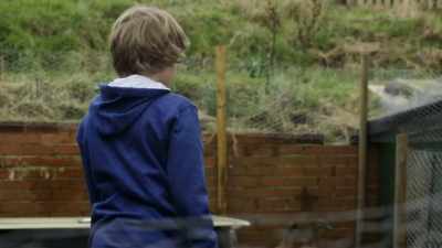Teaching it to fly. If they don't
learn to fly, foxes'll get them. - The Moorside