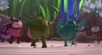 Team Burly Bluff
versus Team Tropolis! - Maya the Bee: The Honey Games