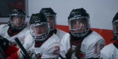 Team Canada with the classic Duck flying V. - The Mighty Ducks: Game Changers