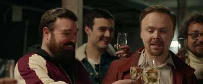 - [team] Cheers.
- [glasses clinking] - Ashens and the Polybius Heist