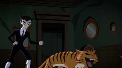 - Tear them to bits.
- (CAT MEOWS) - Justice League Action
