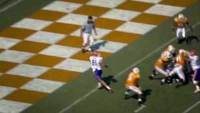 Tebow jump pass, third time. - Killer Inside: The Mind of Aaron Hernandez