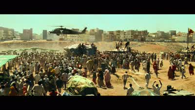 There. Technicals, nine o'clock. - Black Hawk Down