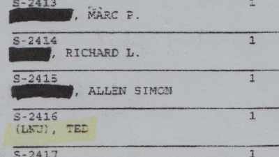 Ted Kaczynski was number 2,416. - Unabomber: In His Own Words