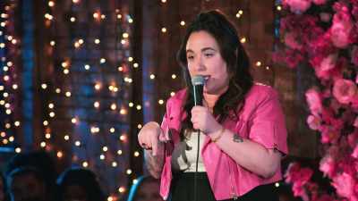 Teddy? He got a new saddle today.
Double tap. Double tap. - Liza Treyger: Night Owl