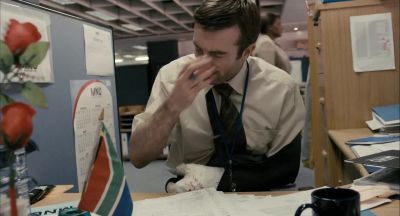 Telephone call for Mr. Clark
on Line 5. - District 9