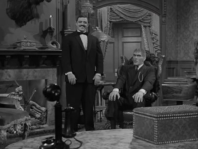 - Telephone, Gomez.
- Yes, sir. I'll get it, sir. - The Addams Family