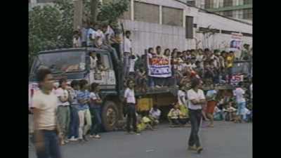 Television crews
saw Marcos supporters - The Kingmaker